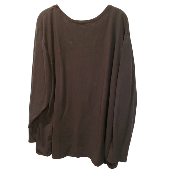 Just My Size Classic Black Top Sz 3X - Picture 1 of 4